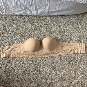 Strapless aerie nude bra